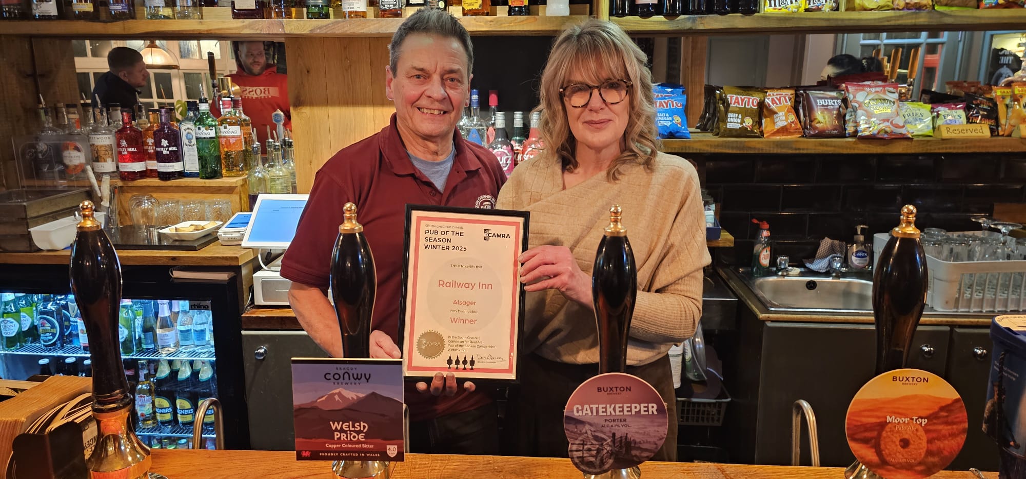 South Cheshire CAMRA Pub of the Season – Winter 2025 – The Railway Inn, Alsager